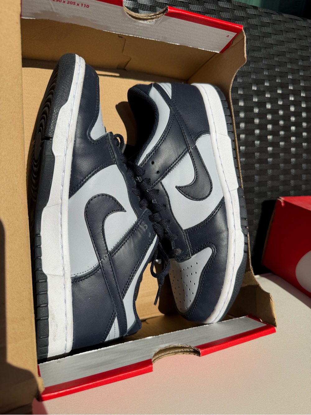 Nike Kids Low-Top Sneakers in Black and White